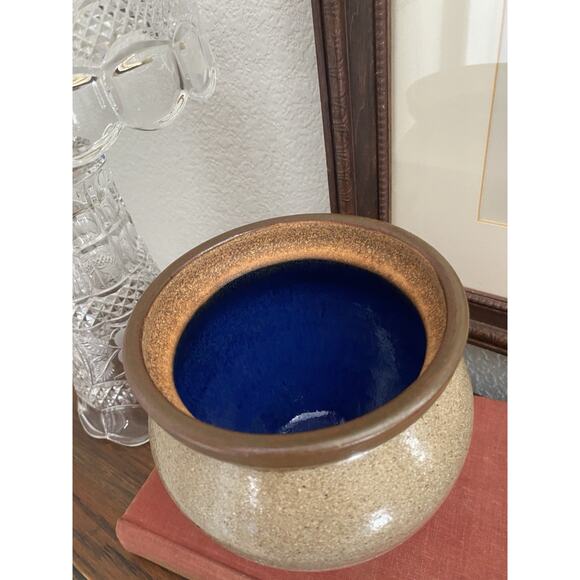 Vintage Hand Thrown Whimsical Pottery Jar Bird Jar With Lid Folk Art Pottery Jar - Picture 3 of 7